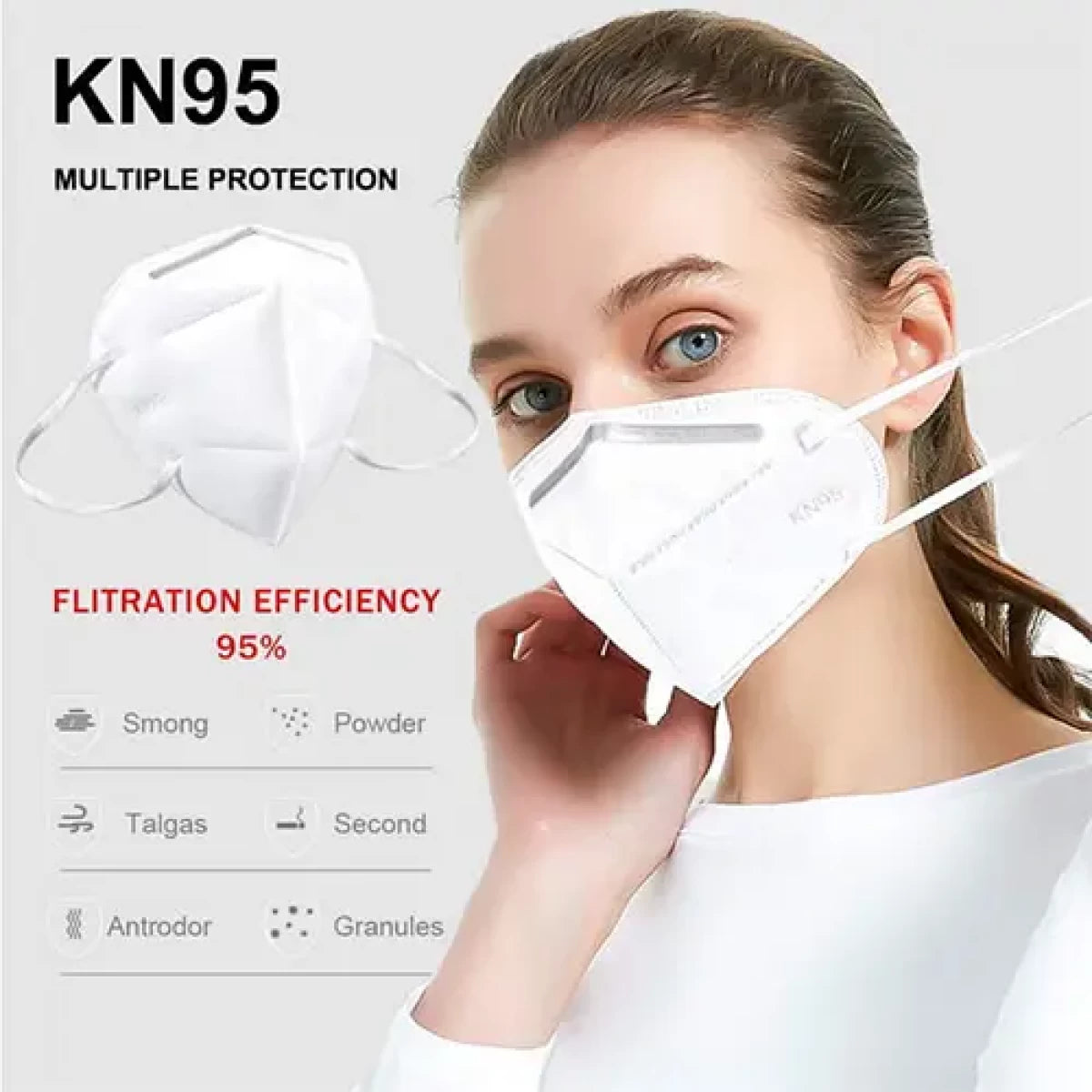 KN95 FACE MASKS (packet of 10 masks)