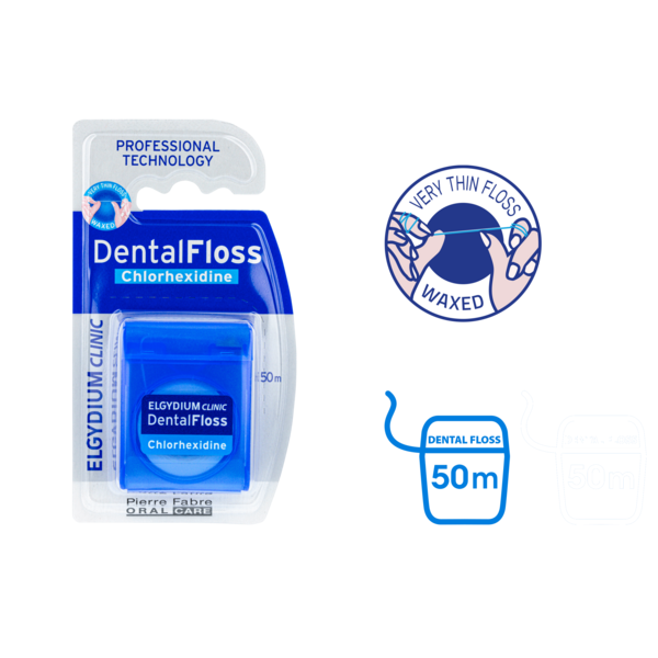 ELGYDIUM CLINIC DENTAL FLOSS CHLOREXIDINE