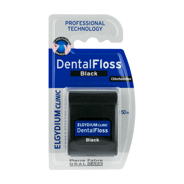 ELGYDIUM CLINIC DENTAL FLOSS BLACK